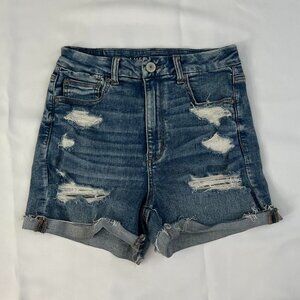 Women's American Eagle Next Level Stretch Ripped Shorts - Size 8
